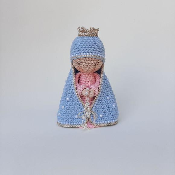 Nossa Senhora de Crochê Amigurumi Santinha