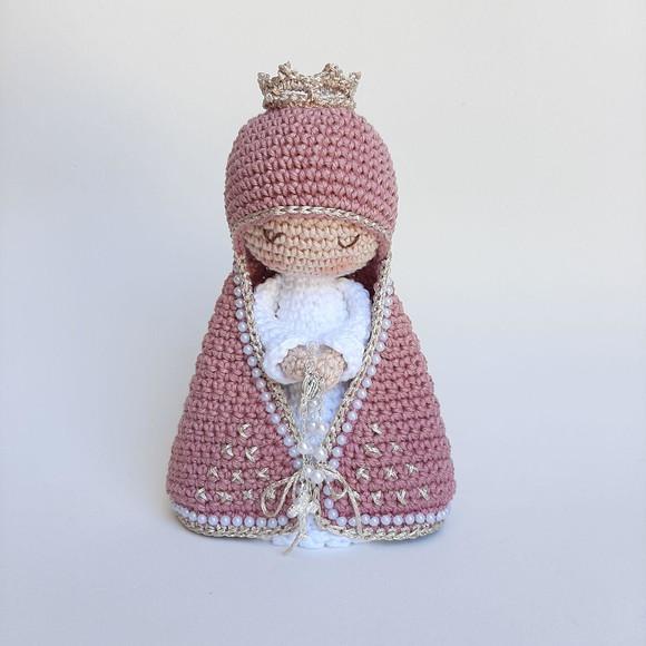 Nossa Senhora de Crochê Amigurumi Santinha