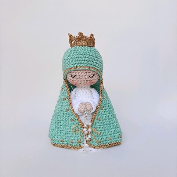 Nossa Senhora de Crochê Amigurumi Santinha
