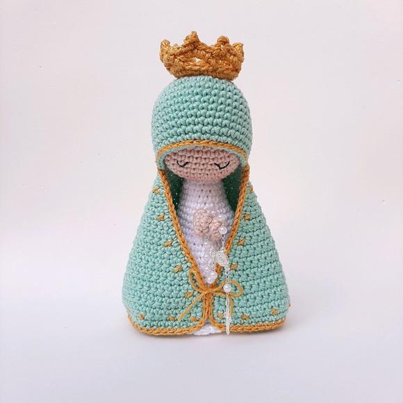 Nossa Senhora de Crochê Amigurumi Santinha
