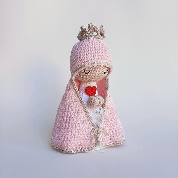 Nossa Senhora de Crochê Amigurumi Santinha