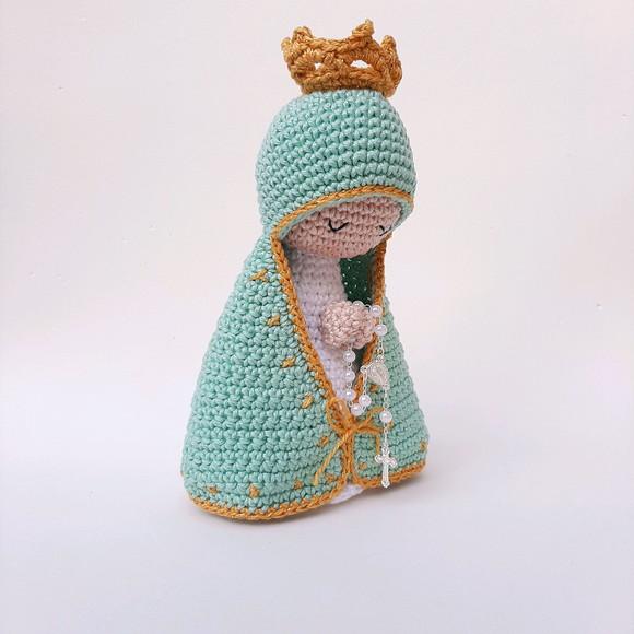 Nossa Senhora de Crochê Amigurumi Santinha