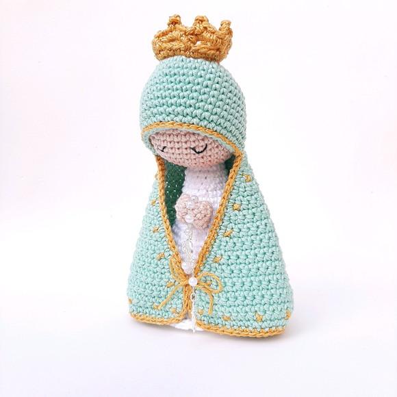 Nossa Senhora de Crochê Amigurumi Santinha