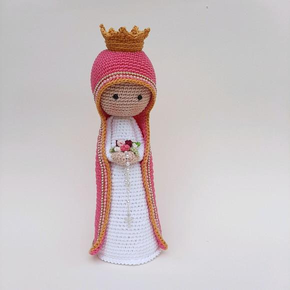 Nossa Senhora de Crochê Amigurumi Santinha