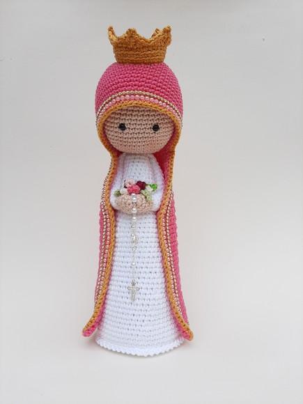 Nossa Senhora de Crochê Amigurumi Santinha