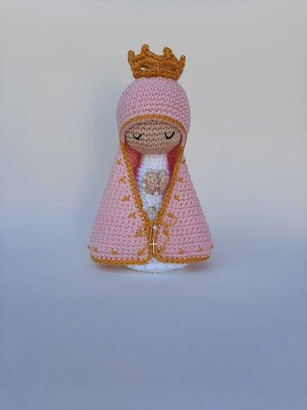 Nossa Senhora de Crochê Amigurumi Santinha