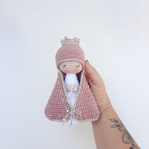 Nossa Senhora De Crochê Amigurumi Santinha