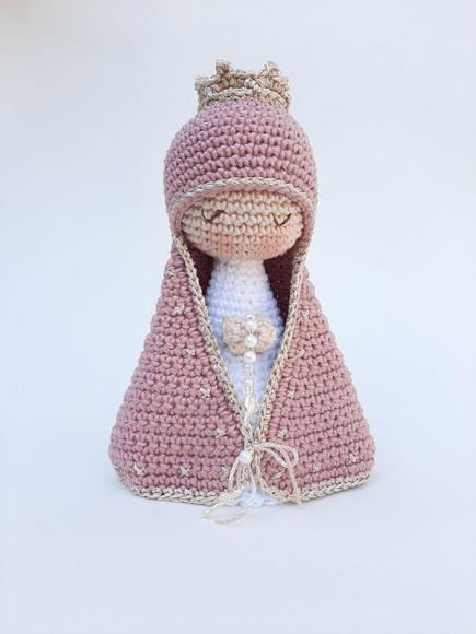 Nossa Senhora De Crochê Amigurumi Santinha