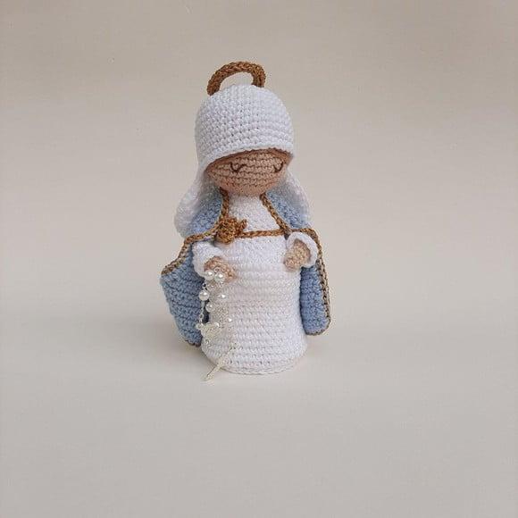 Nossa Senhora do Ó, Maria Gravida de Crochê Amigurumi