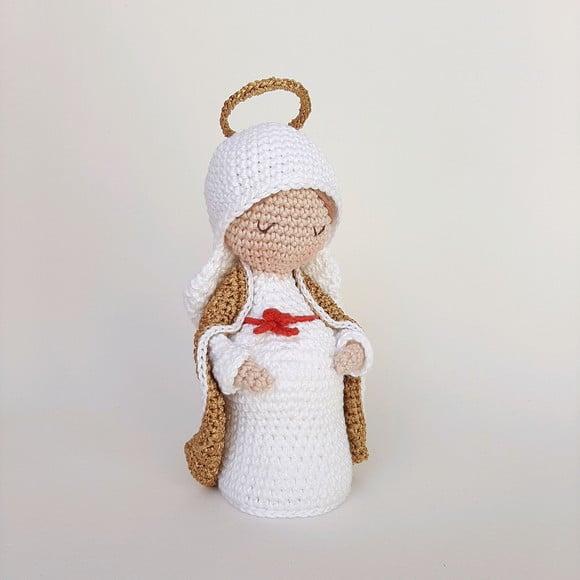 Nossa Senhora do Ó, Maria Grávida de Crochê Amigurumi