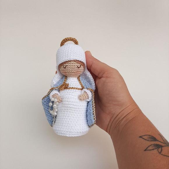 Nossa Senhora do Ó, Maria Gravida de Crochê Amigurumi