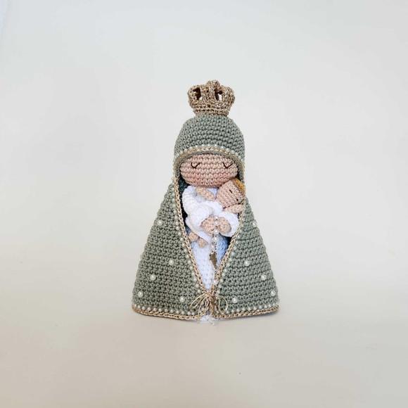 Nossa Senhora e Menino Jesus Crochê Amigurumi