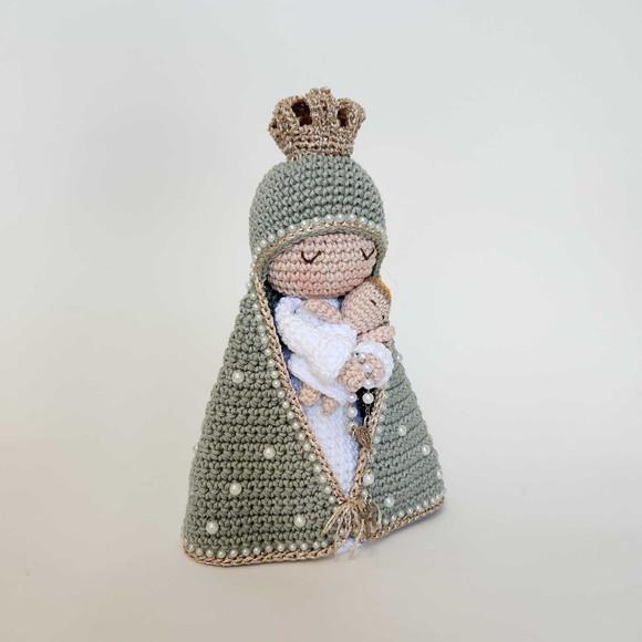 Nossa Senhora e Menino Jesus Crochê Amigurumi