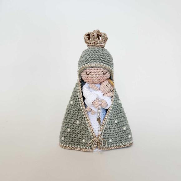 Nossa Senhora e Menino Jesus Crochê Amigurumi