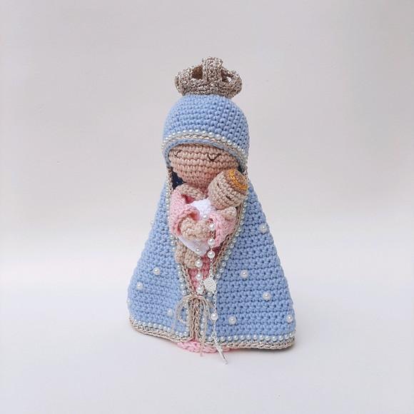 Nossa Senhora e Menino Jesus Crochê Amigurumi