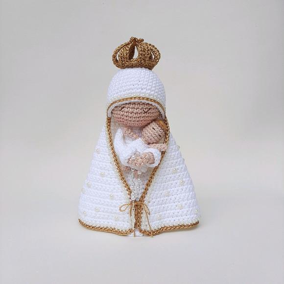 Nossa Senhora e Menino Jesus Crochê Amigurumi
