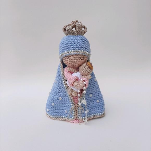 Nossa Senhora e Menino Jesus Crochê Amigurumi