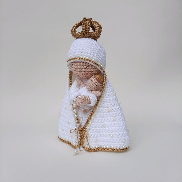 Nossa Senhora e Menino Jesus Crochê Amigurumi
