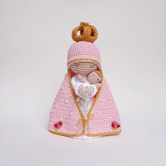 Nossa Senhora e Menino Jesus Crochê Amigurumi