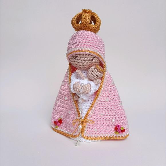Nossa Senhora e Menino Jesus Crochê Amigurumi