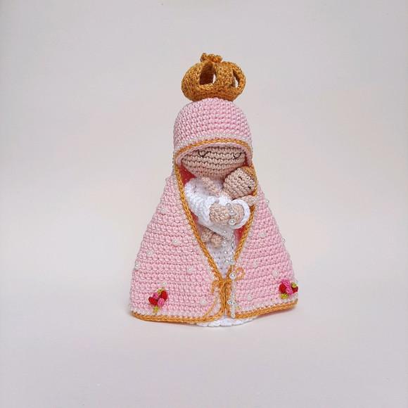 Nossa Senhora e Menino Jesus Crochê Amigurumi
