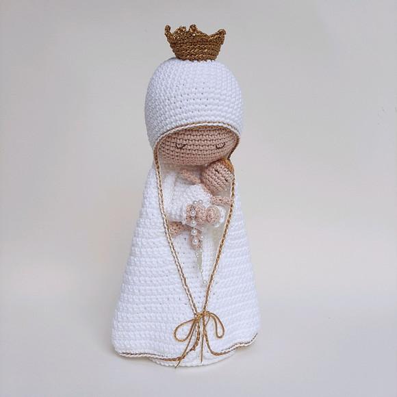 Nossa Senhora e Menino Jesus Crochê Amigurumi