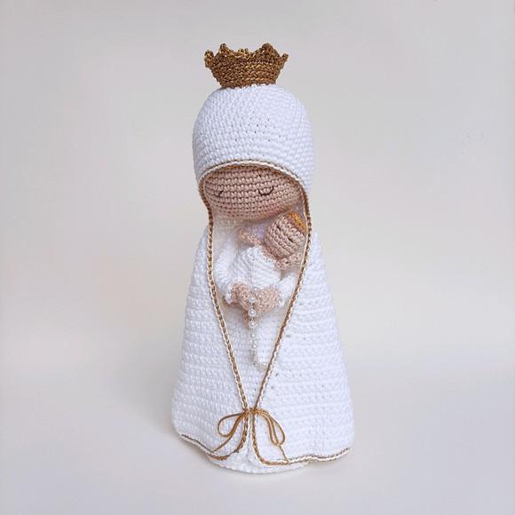 Nossa Senhora e Menino Jesus Crochê Amigurumi