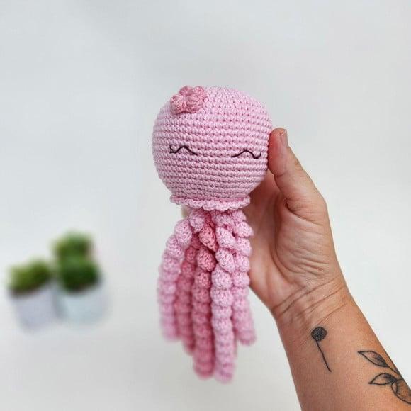 Polvo Amigurumi Crochê Terapêutico