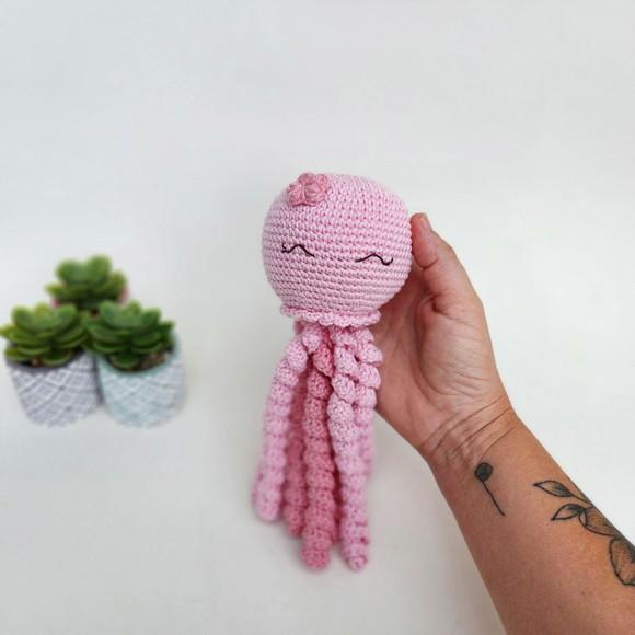 Polvo Amigurumi Crochê Terapêutico