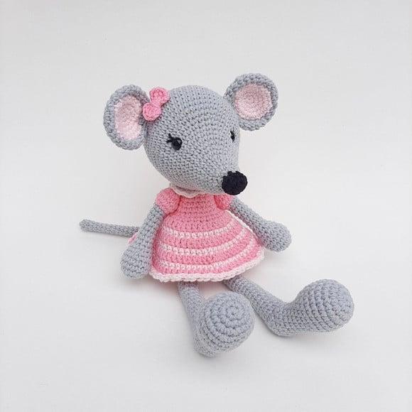 Ratinha Amigurumi de crochê