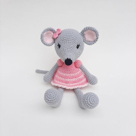 Ratinha Amigurumi de crochê