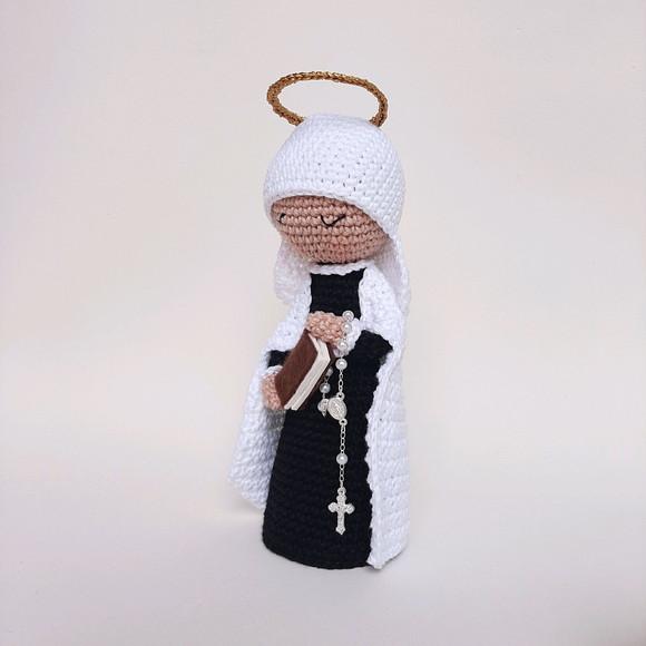 Santa Francisca Romana Crochê Amigurumi