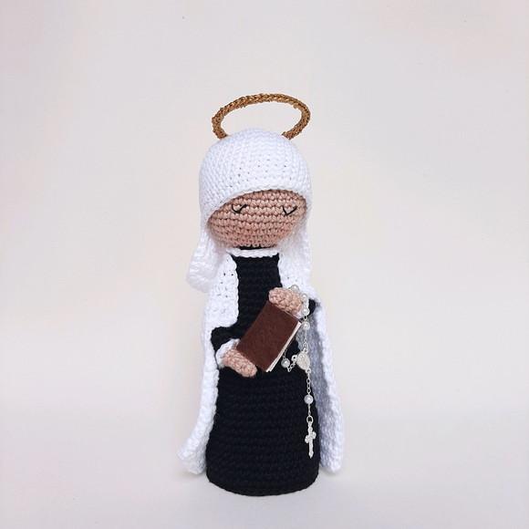 Santa Francisca Romana Crochê Amigurumi