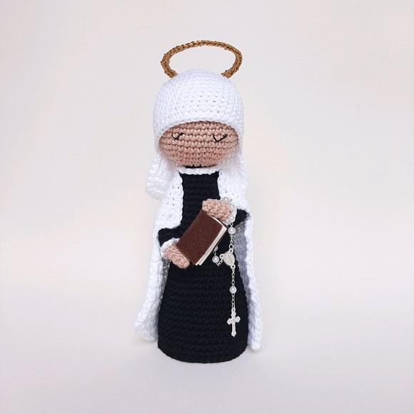 Santa Francisca Romana Crochê Amigurumi