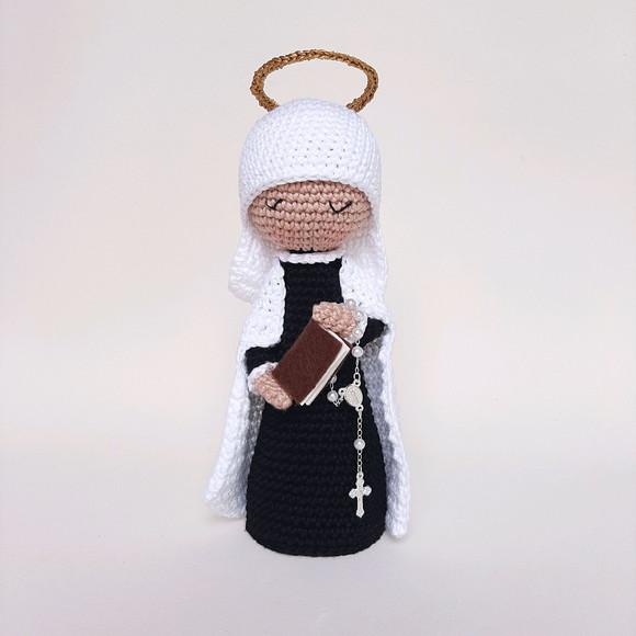 Santa Francisca Romana Crochê Amigurumi
