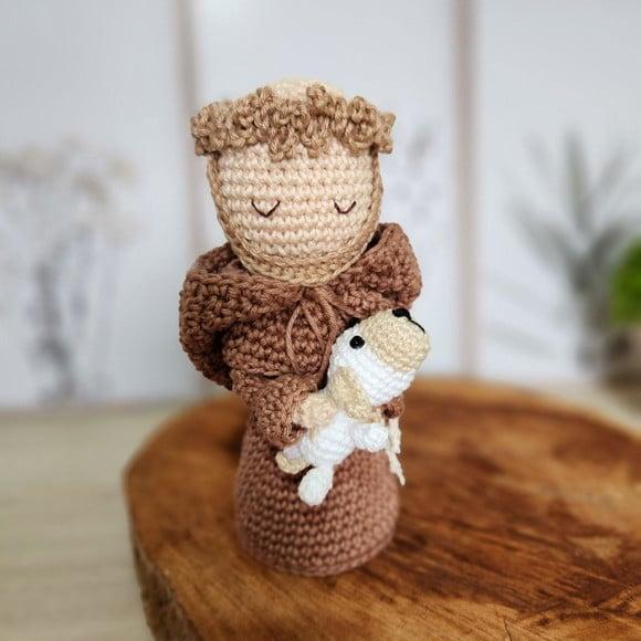 São Francisco de Assis Crochê Amigurumi