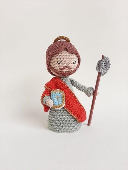 São Judas Tadeu Crochê Amigurumi