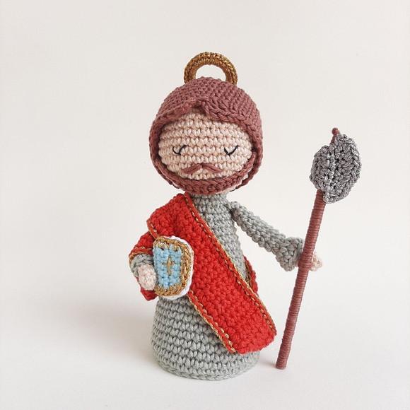 São Judas Tadeu Crochê Amigurumi