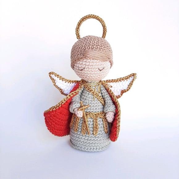 São Miguel Arcanjo Crochê Amigurumi