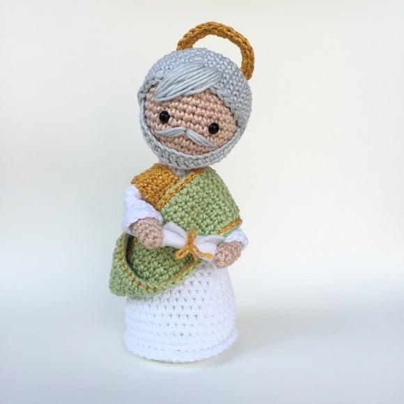 São Matias de Crochê Amigurumi Santinho