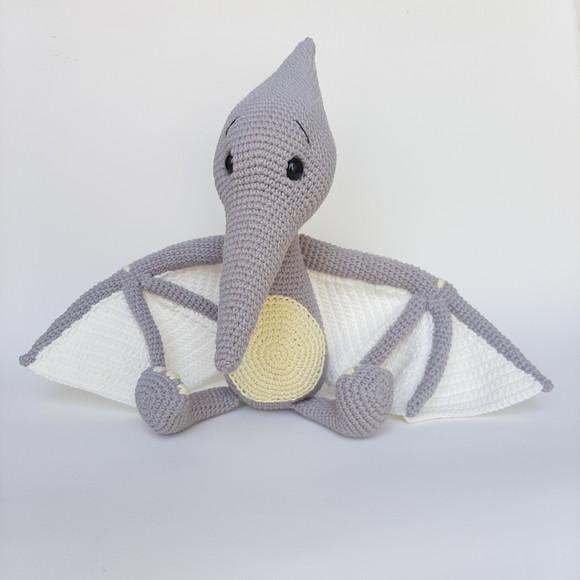 Trio Dinossauros de Crochê Amigurumi
