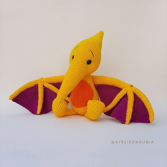 Trio Dinossauros de Crochê Amigurumi