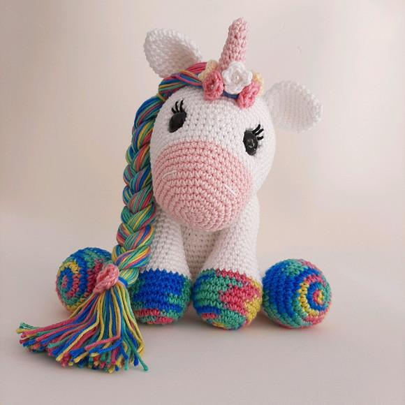 Unicórnio de Crochê Amigurumi
