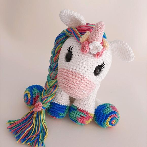 Unicórnio de Crochê Amigurumi