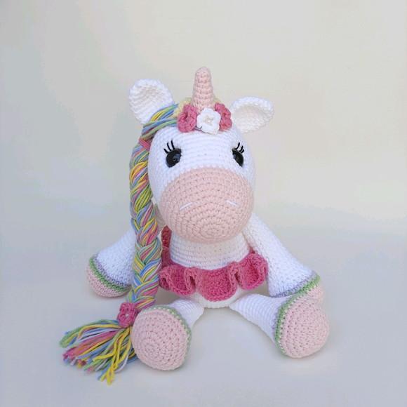 Unicórnio de Crochê Amigurumi bailarina