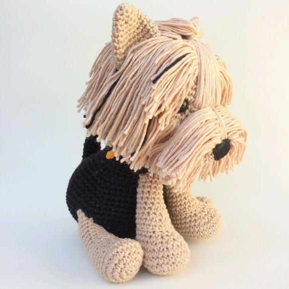 Yorkshire Cãozinho de Crochê Amigurumi