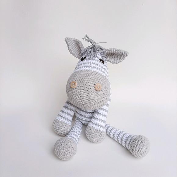 Zebra de Crochê Amigurumi