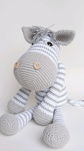 Zebra de Crochê Amigurumi