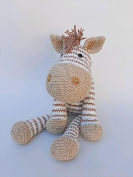 Zebra de Crochê Amigurumi