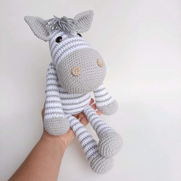Zebra de Crochê Amigurumi